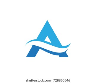 A Letter vector illustration icon Logo Template 