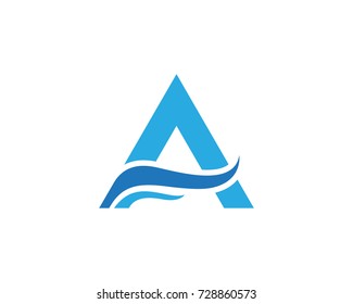 A Letter vector illustration icon Logo Template 