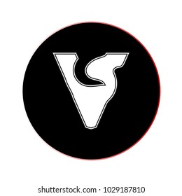 Letter vector illustration , Letters of English , Icon letters of English , English alphabet .