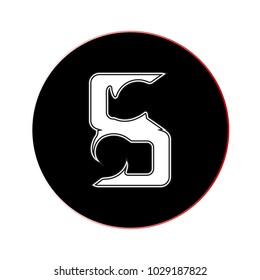 Letter vector illustration , Letters of English , Icon letters of English , English alphabet .