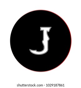 Letter vector illustration , Letters of English , Icon letters of English , English alphabet .