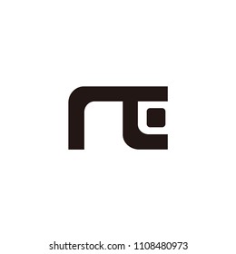 re letter vector logo