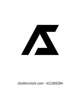 as letter vector logo