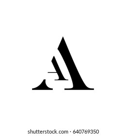 a letter vector logo. aa letter vector logo