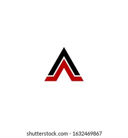 A letter vector logo abstract
