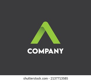 A letter vector logo. Abstract letter A logo design template.