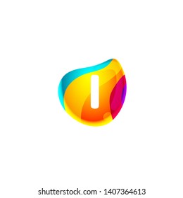 I LETTER VECTOR LOGO APHABET ICON