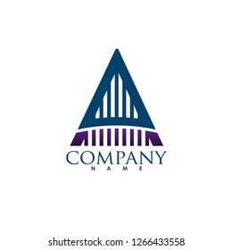 Letter A - vector logo concept illustration. Letter A with check logotype. Abstract logo. Vector logo template. Design element