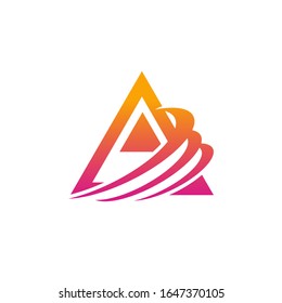 Letra A - ilustración conceptual del logotipo vectorial. Letra A con logotipo de comprobación.Logo abstracto. Plantilla de logotipo del vector. Elemento de diseño