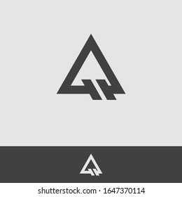 Letter A - vector logo concept illustration. Letter A with check logotype. Abstract logo. Vector logo template. Design element