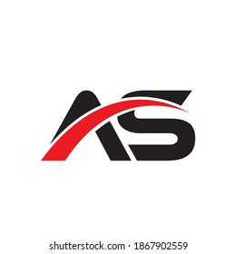 AS LETTER VECTOR LOGO DESIGN