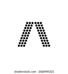 letter a vector logo design 