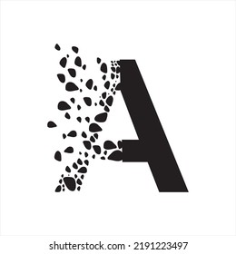 A letter vector logo design 
