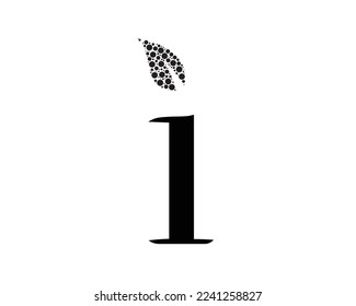diseño de logotipo vectorial de letra i