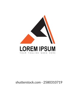 letter a vector logo design