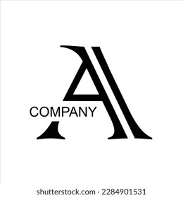 A letter vector logo design icon symbol to name company creative