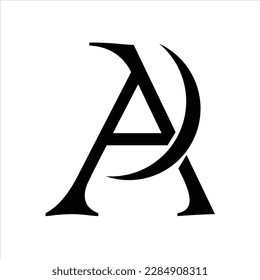 A letter vector logo design icon symbol to name company creative