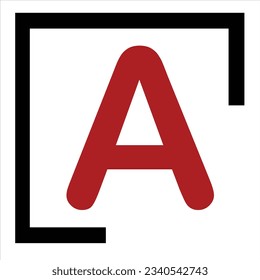A letter vector logo design new 
