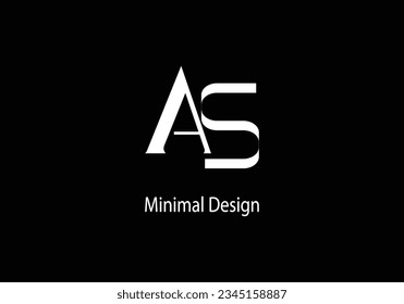 Letter AS vector logo design, symbol icon, Monogram Logo Design, 