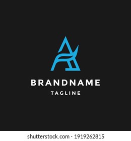 a letter vector logo design template