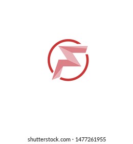 the letter vector logo F for brands and companies