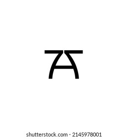 a letter vector logo icon. seven with a letter