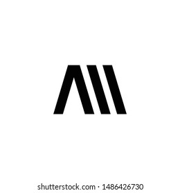 am letter vector logo. m letter vector logo