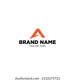 Letra Un logotipo de Vector, sencillo, minimalista y elegante