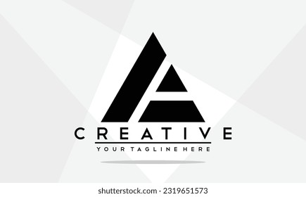 
a letter vector logo. letter a simple template logo illustration.