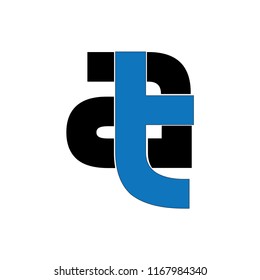 at letter vector logo. ta letter vector logo