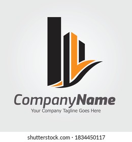 Letter I vector logo template, Colorful Letter I logo, Real Estate, Building and Construction Logo Design Template Vector Icon