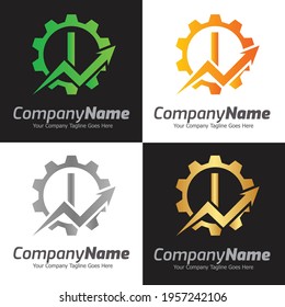 Letter I vector logo template, Colorful Letter I logo, Financial Company Logo, Financial Institute Advisors Logo Design Template Vector Icon