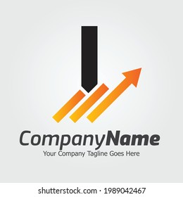 Letter I vector logo template, Colorful Letter I logo, Financial Company Logo, Financial Institute Advisors Logo Design Template Vector Icon