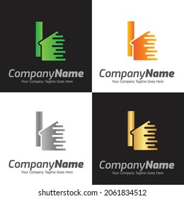 Letter I vector logo template, Colorful Letter I logo, Real Estate, Building and Construction Logo Design Template Vector Icon