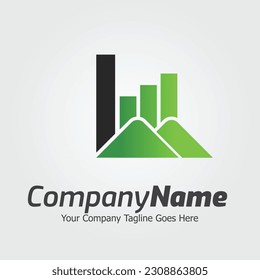 Letter I vector logo template, Colorful Letter I logo, Financial Company Logo, Financial Institute Advisors Logo Design Template Vector Icon