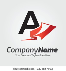 Letter A vector logo template, Colorful Letter A logo, Financial Company Logo, Financial Institute Advisors Logo Design Template Vector Icon