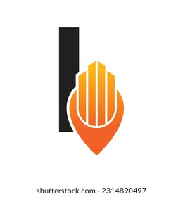Letter I vector logo template, Colorful Letter I logo, Real Estate, Building and Construction Logo Design Template Vector Icon