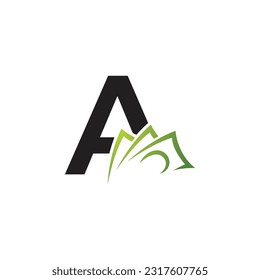 Letter A vector logo template, Colorful Letter A logo, Financial Company Logo, Financial Institute Advisors Logo Design Template Vector Icon