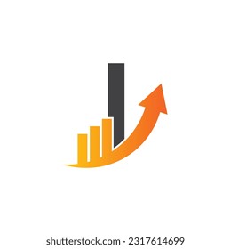 Plantilla de logotipo vectorial de la letra I, logotipo de la letra colorida I, logotipo de la empresa financiera, icono de la plantilla de diseño de los asesores del instituto financiero