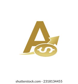 Letter A vector logo template, Colorful Letter A logo, Financial Company Logo, Financial Institute Advisors Logo Design Template Vector Icon