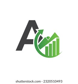Letter A vector logo template, Colorful Letter A logo, Financial Company Logo, Financial Institute Advisors Logo Design Template Vector Icon