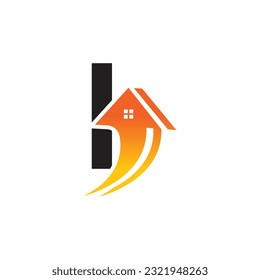 Plantilla de logotipo vectorial de la letra I, logotipo de la letra colorida I, inmobiliario, logotipo de construcción y diseño de la plantilla de vectores