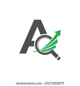 Letter A vector logo template, Colorful Letter A logo, Financial Company Logo, Financial Institute Advisors Logo Design Template Vector Icon