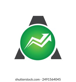 Letter A vector logo template, Colorful Letter A logo, Financial Company Logo, Financial Institute Advisors Logo Design Template Vector Icon