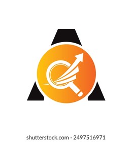 Letter A vector logo template, Colorful Letter A logo, Financial Company Logo, Financial Institute Advisors Logo Design Template Vector Icon