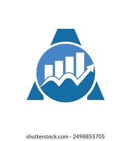 Letter A vector logo template, Colorful Letter A logo, Financial Company Logo, Financial Institute Advisors Logo Design Template Vector Icon