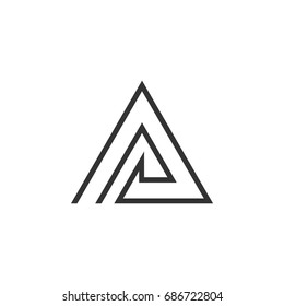 A Letter Vector Logo Template Illustration Design. Vector EPS 10.