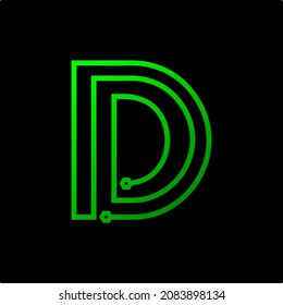 letter vector logo template illustration.This logo suitable for business
