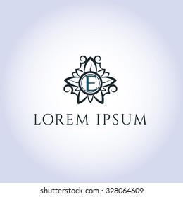 A letter vector logo template (sign, symbol, emblem, ornament)