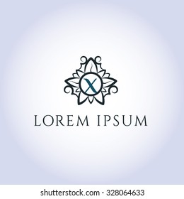 A letter vector logo template (sign, symbol, emblem, ornament)